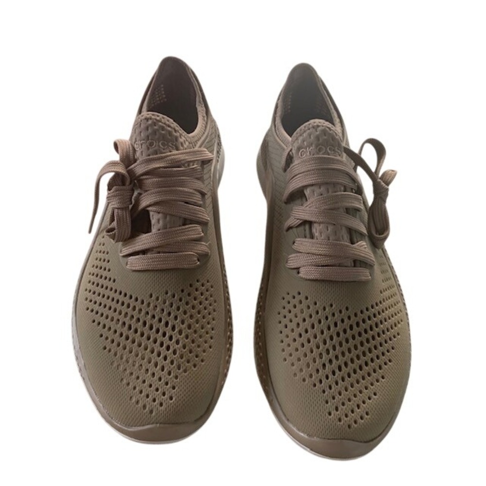Crocs LiteRide 360 Pacer Sneakers Men's 8 Khaki Mushroom Comfort Walking Shoes
